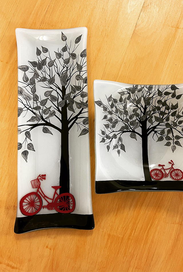 Bicycle under a tree commission