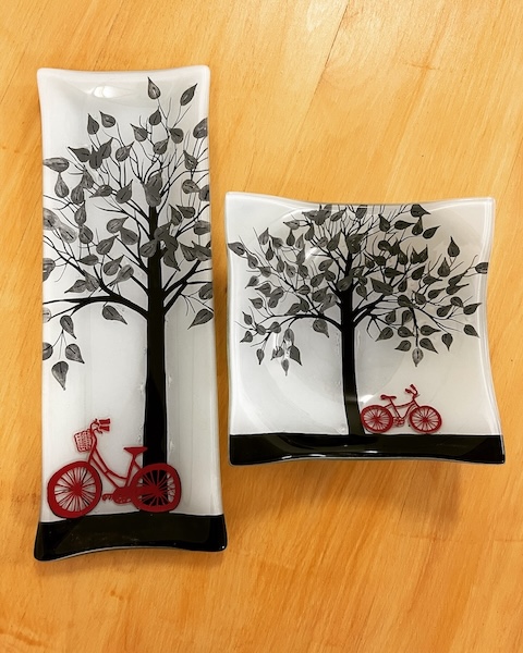 Bicycle under a tree commission
